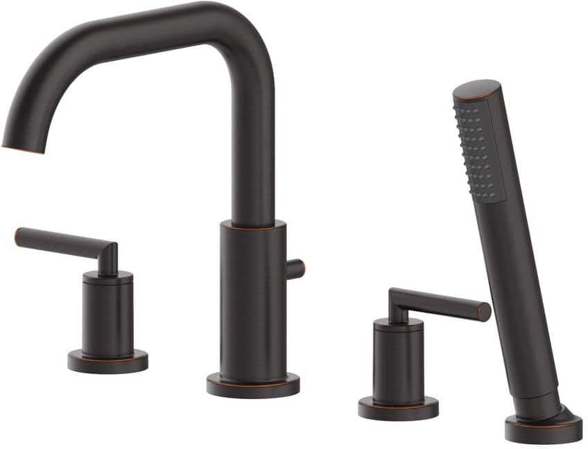 JACUZZI CONTENTO 2-Handle Deck Mount Roman Tub Filler in Oil Rubbed Bronze