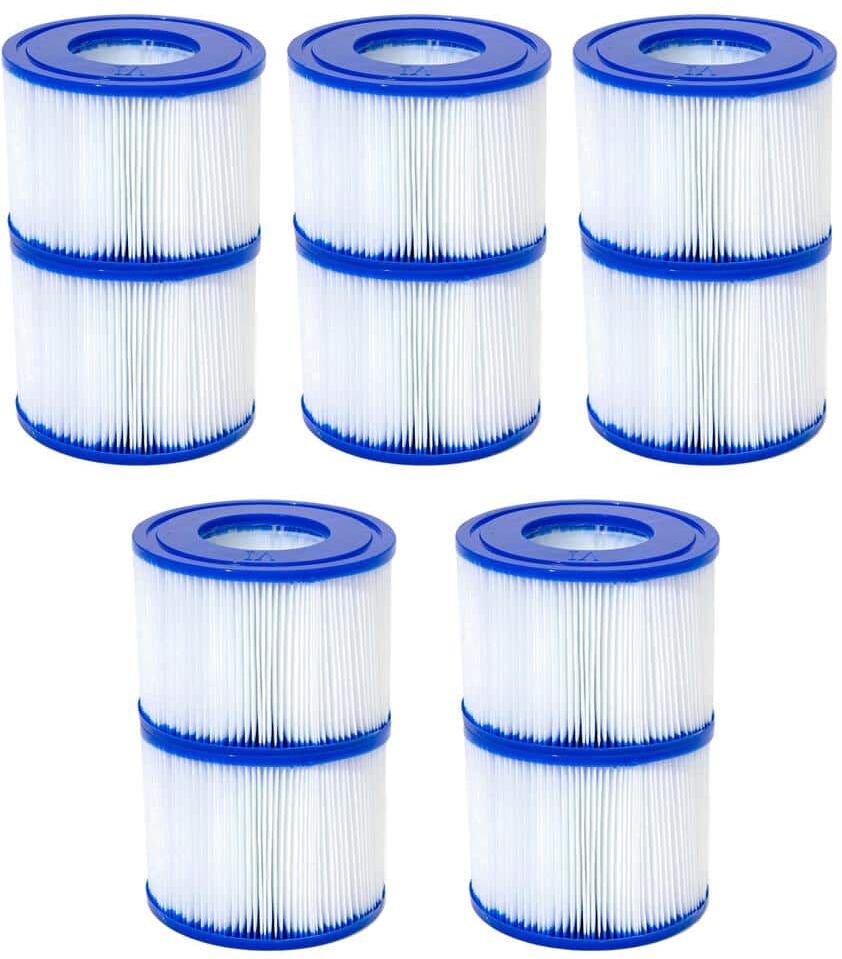 Bestway SaluSpa Type VI Inflatable Hot tub Replacement Filter Cartridge (5 Pack)