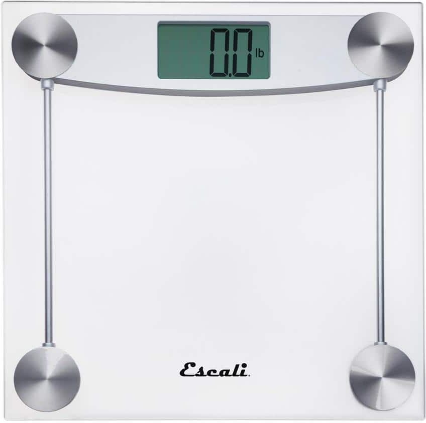 Escali Digital Clear Glass Bathroom Scale