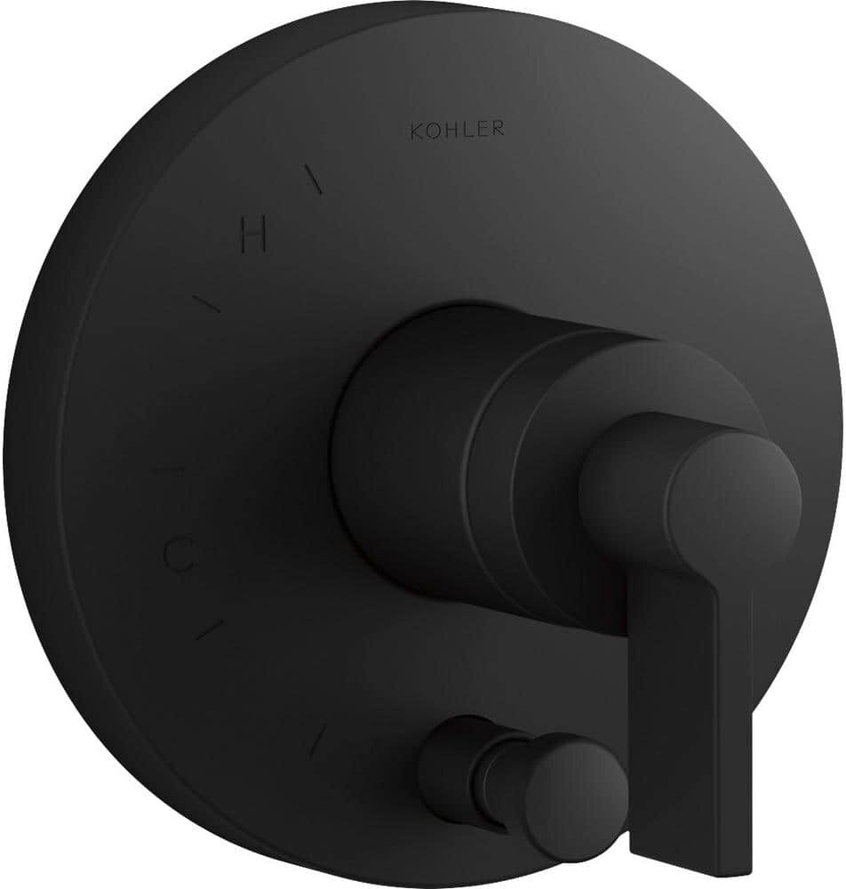 KOHLER Components 1-Handle Valve Handle Trim Kit in Matte Black (Valve Not Included)