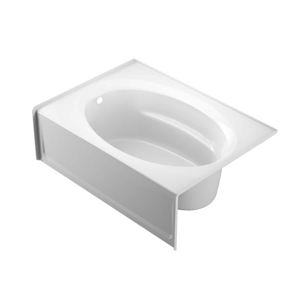 JACUZZI PROJECTA 60 in. x 42 in. Acrylic Left Drain Rectangular Apron Front Bathtub in White