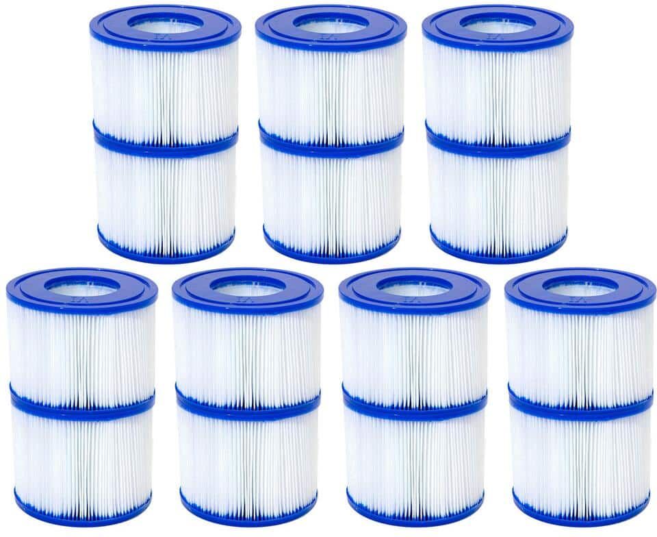 Bestway SaluSpa Type VI Inflatable Hot tub Replacement Filter Cartridge (7 Pack)