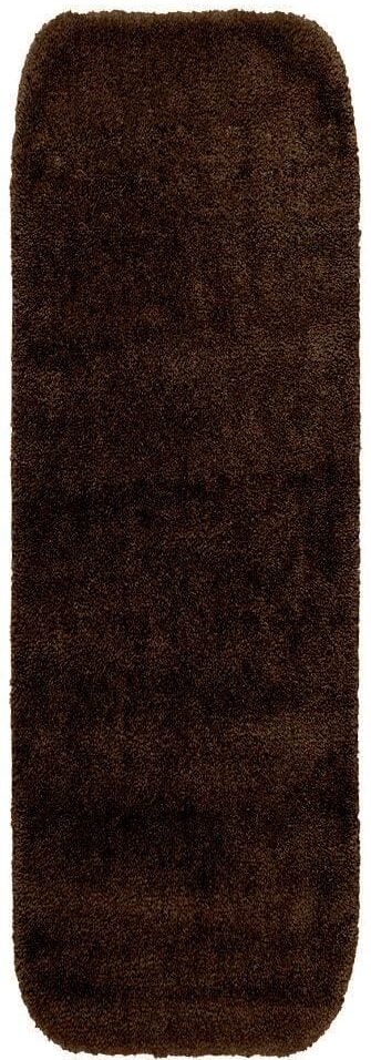 Garland Rug Traditional Chocolate 22 in. x 60 in. Washable Bathroom Accent Rug