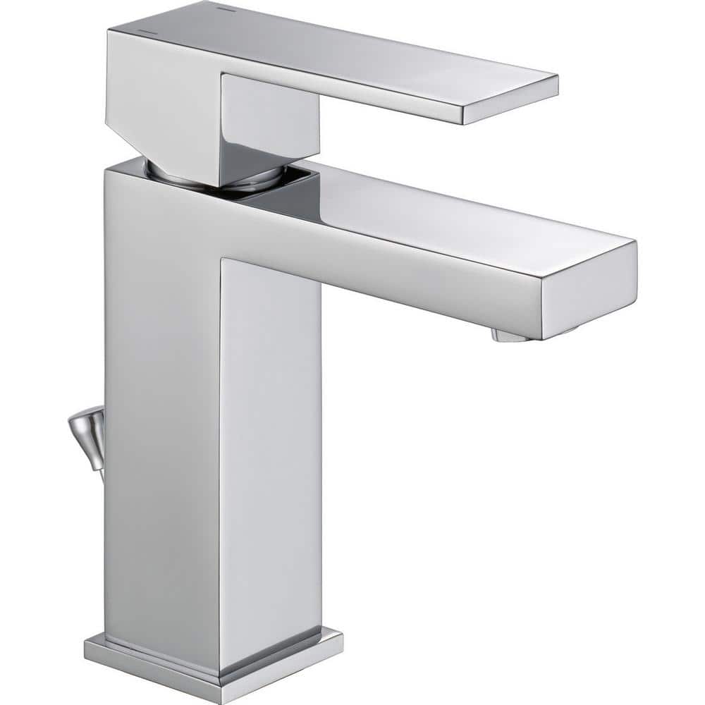 Delta Modern Single Hole Single-Handle Project Pack Bathroom Faucet in Chrome
