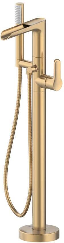 JACUZZI Karina Freestanding Tub Filler in Brushed Bronze