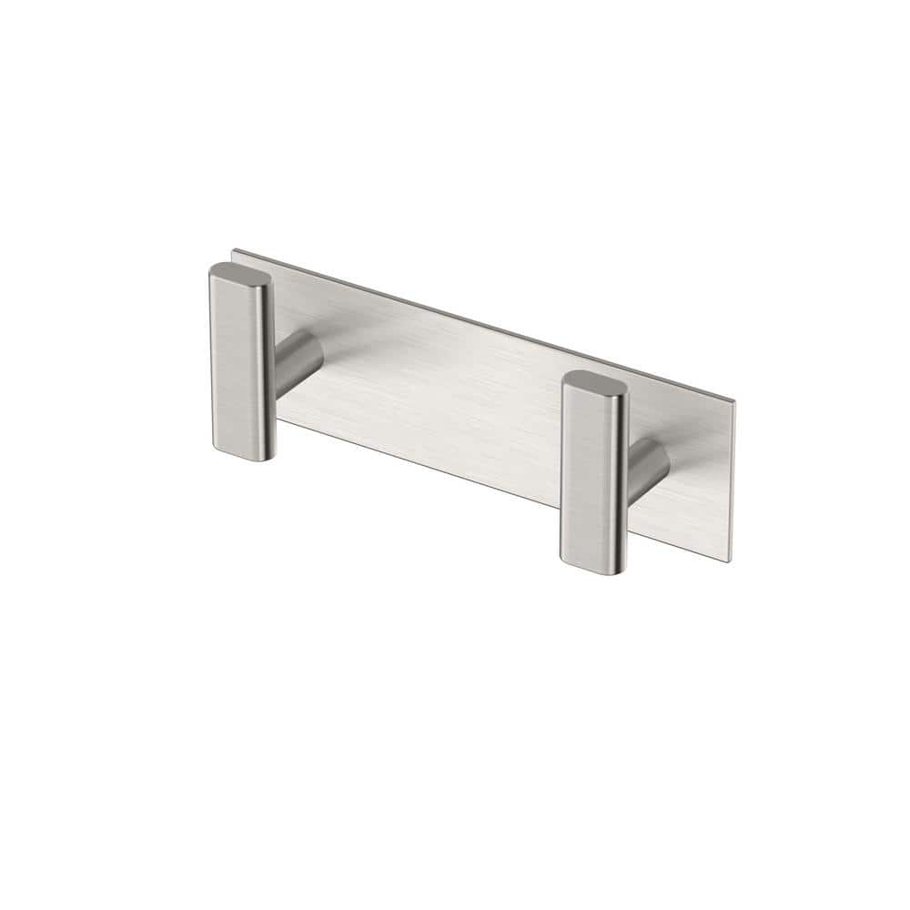 Gatco Elevate All Modern Decor Double Robe Hook in Satin Nickel