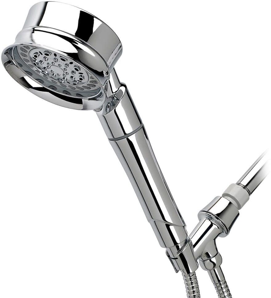 Sprite Showers Traditional Shower Handle Shower Head Water Filtration System with 8-Spray Settings in Chrome