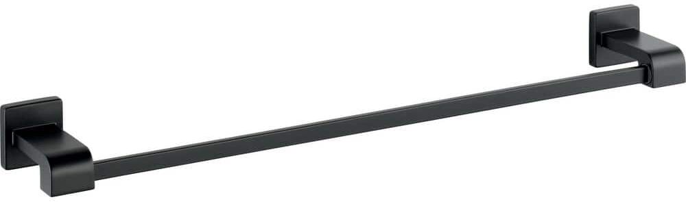 Delta Ara 24 in. Wall Mount Towel Bar Bath Hardware Accessory in Matte Black