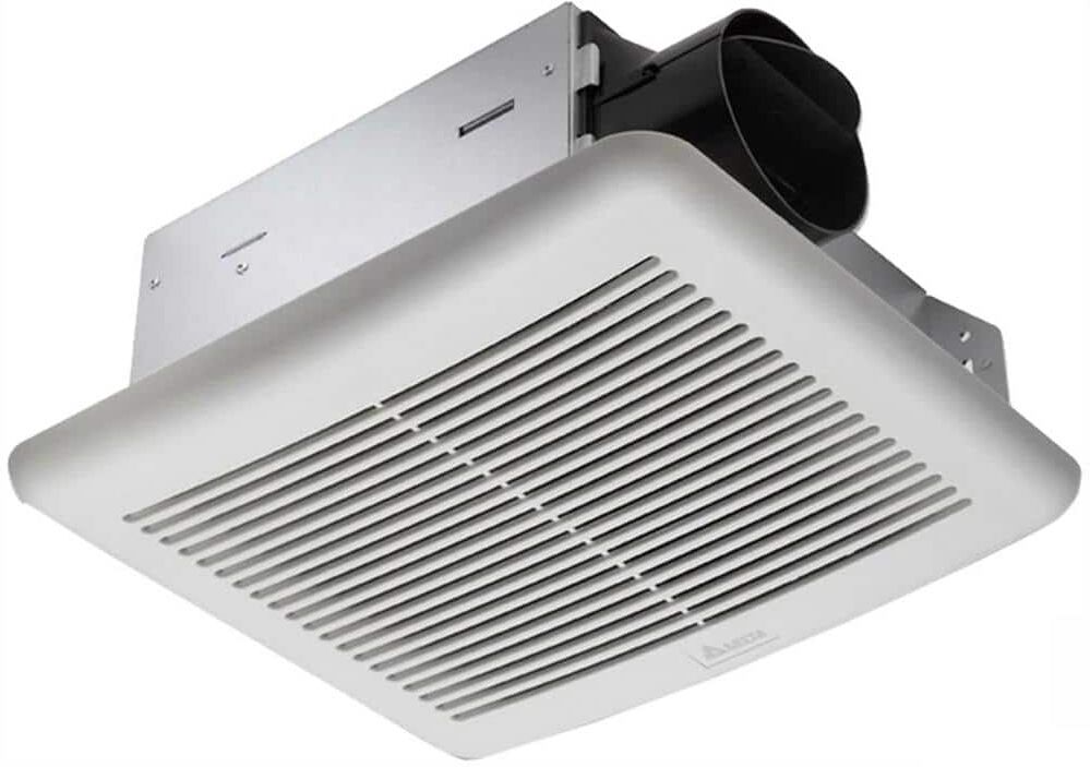 Delta Breez Slim Series 70 CFM Wall or Ceiling Bathroom Exhaust Fan with Humidity Sensor, ENERGY STAR