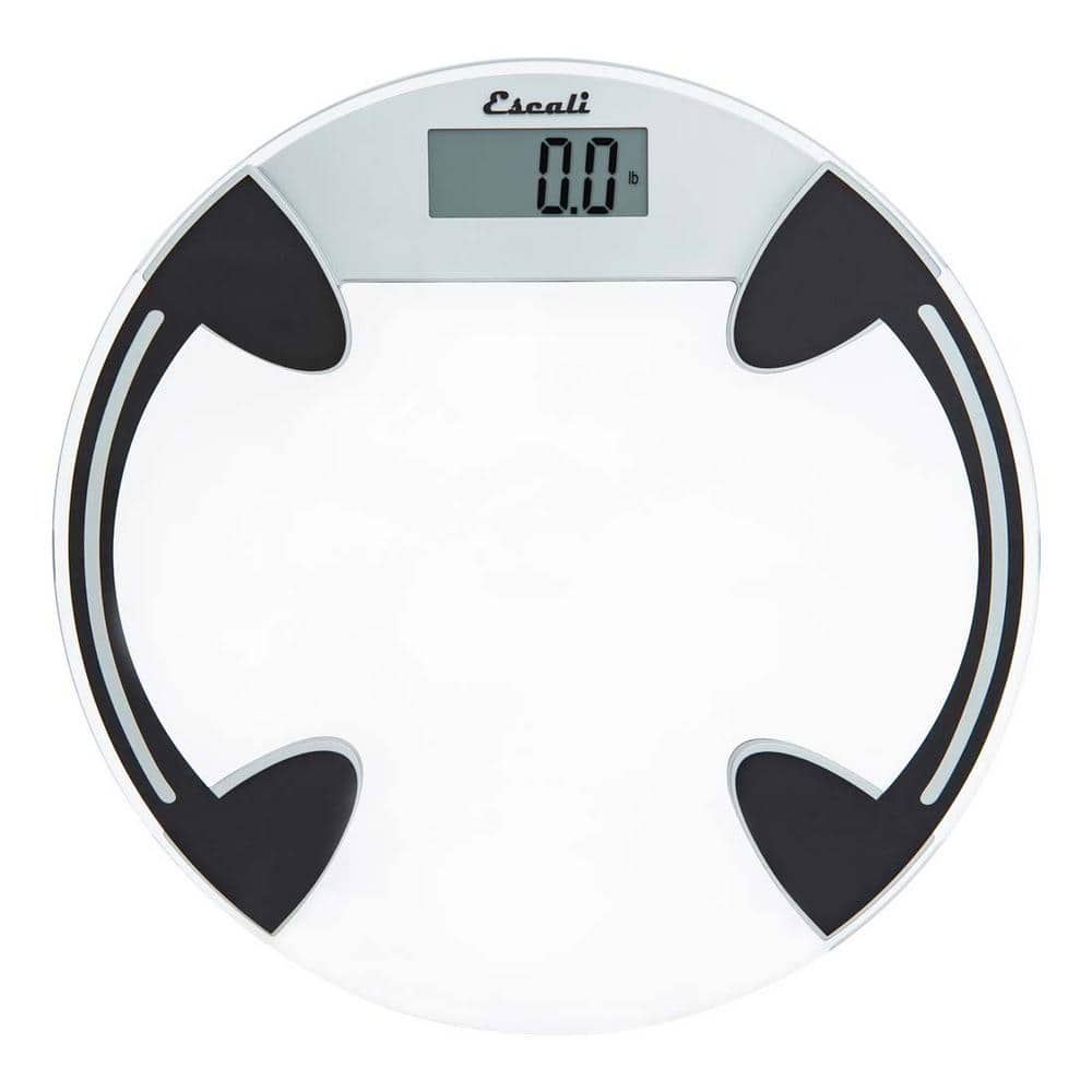 Escali Digital Glass Platform Bathroom Scale in Clear