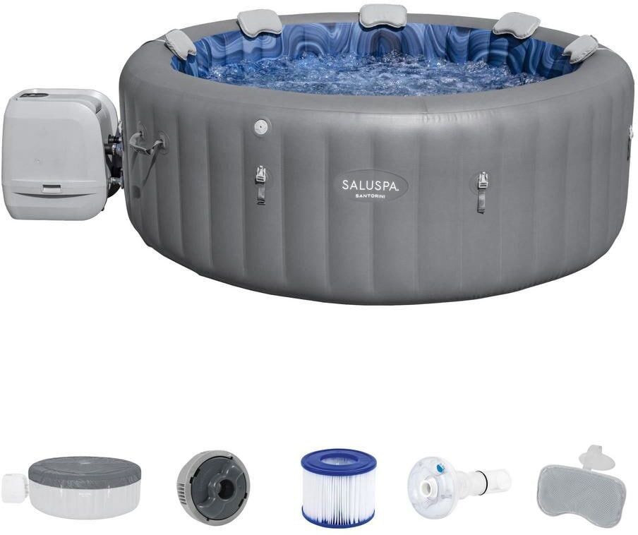 Bestway 7-Person 180-Jet Inflatable Hot Tub with EnergySense Cover