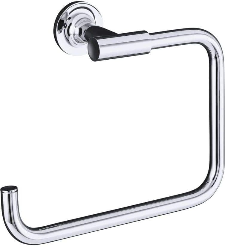 KOHLER Purist Towel Ring Bathroom Accessory in Polished Chrome