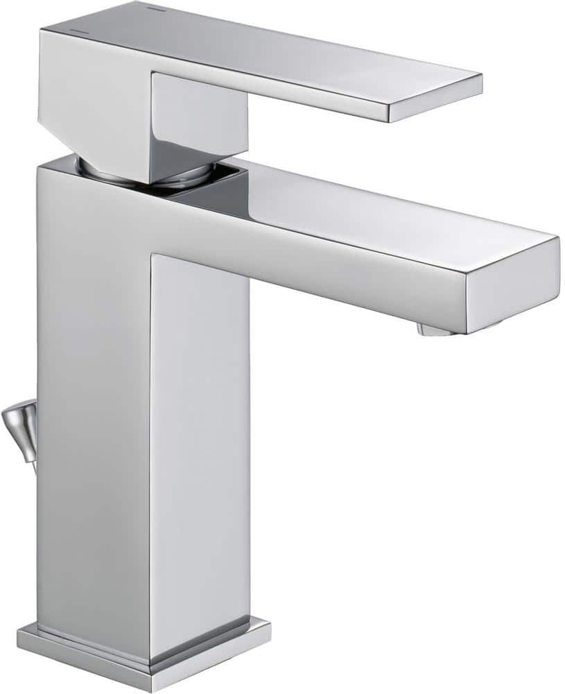 Delta Modern Single Hole Single-Handle Bathroom Faucet in Chrome