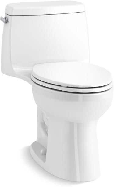 KOHLER Santa Rosa Revolution 360 1-piece 1.28 GPF Single Flush Elongated Toilet in. White (Seat Included)