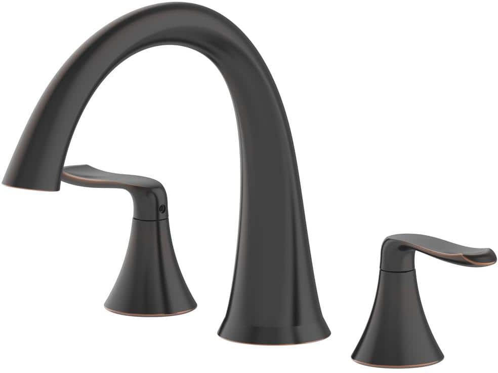 JACUZZI Piccolo 2-Handle Deck Mount Roman Tub Faucet in Oil Rubbed Bronze