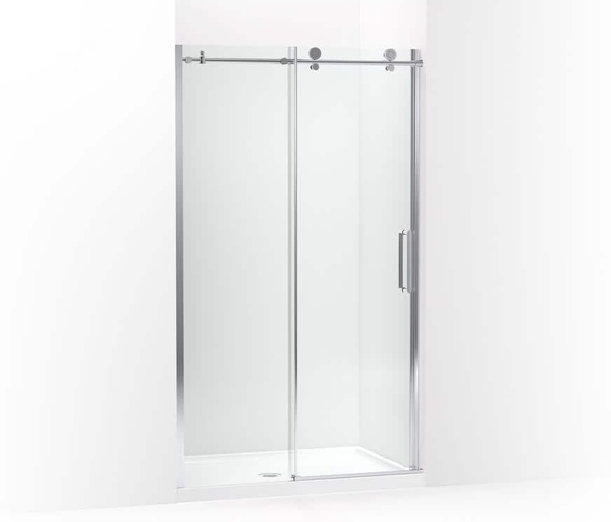 KOHLER Composed 47.875 in. x 78 in. Frameless Glass Panel in Crystal Clear