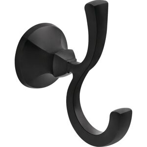 Delta Ashlyn Double Towel Hook Bath Hardware Accessory in Matte Black