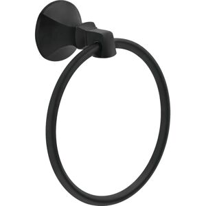 Delta Ashlyn Wall Mount Round Closed Towel Ring Bath Hardware Accessory in Matte Black