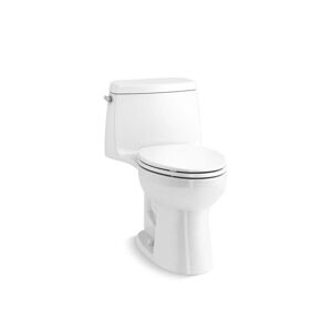 KOHLER Santa Rosa Revolution 360 1-piece 1.28 GPF Single Flush Elongated Toilet in. White (Seat Included)