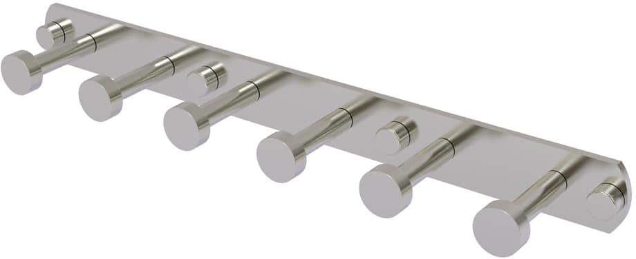 Allied Fresno Collection 6-Position Tie and Belt Rack in Satin Nickel