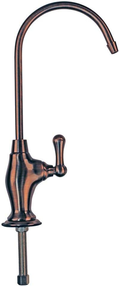 Westbrass 10 in. Classic Single-Handle Handle Cold Water Dispenser Faucet, Antique Copper