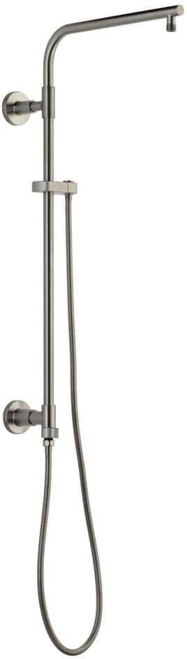 Delta Emerge Round Contemporary 26 in. Column Shower Bar in Lumicoat Stainless