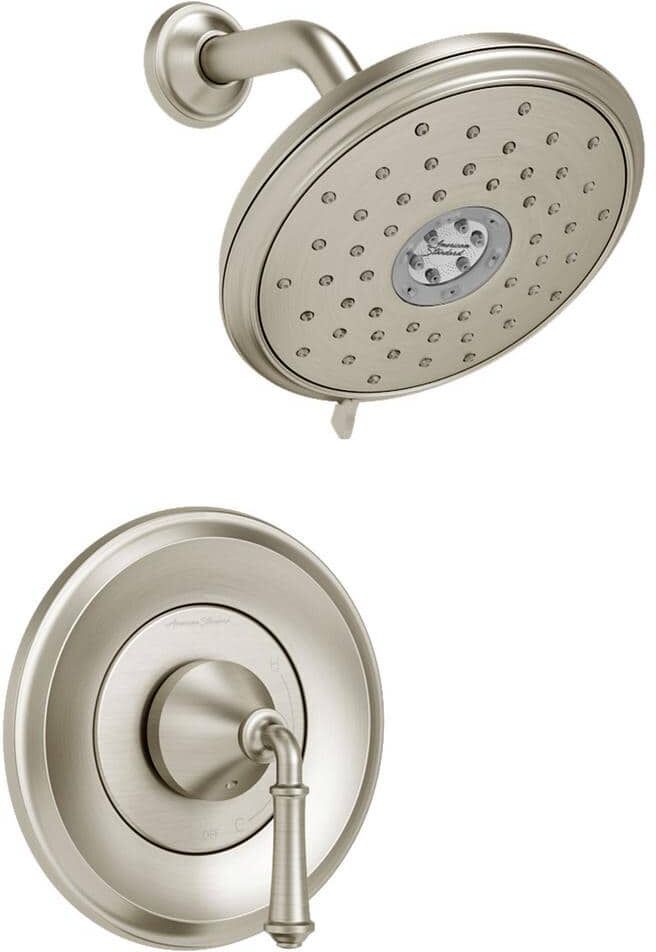 American Standard Delancey Water Saving 1-Handle Shower Faucet Trim Kit for Flash Rough-In Valves in Brushed Nickel (Valve Not Included)