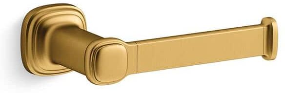 KOHLER Numista Wall-Mount Toilet Paper Holder in Vibrant Brushed Moderne Brass