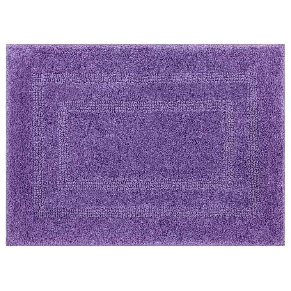 Mohawk Home Cotton Reversible Fiesta Grape 17 in. x 24 in. Purple Cotton Machine Washable Bath Mat
