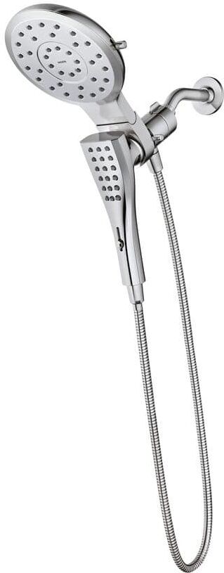 MOEN Verso 8-Spray 7 in. Dual Wall Mount Fixed and Handheld Shower Head 2.5 GPM with Infiniti Dial in Chrome