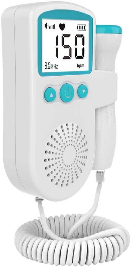 Aoibox Home Fetal Heart Rate Monitor for Pregnancy Baby Fetal Sound Heart Rate Detector in Green