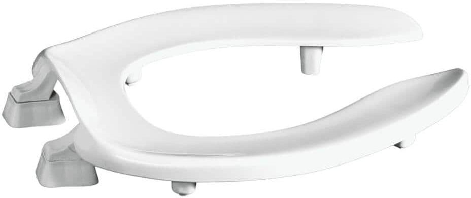 CENTOCO ADA Compliant 2 in. Raised Open Front No Cover Toilet Seat in White