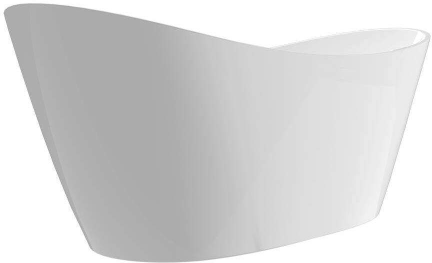 NTQ 68 in. x 30.3 in. Soaking Bathtub Acrylic Freestanding Tubs Double Slipper Flatbottom Free Standing Alone Tub in White