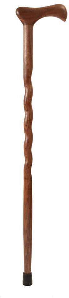 Brazos Walking Sticks 37 in. Twisted Walnut Walking Cane