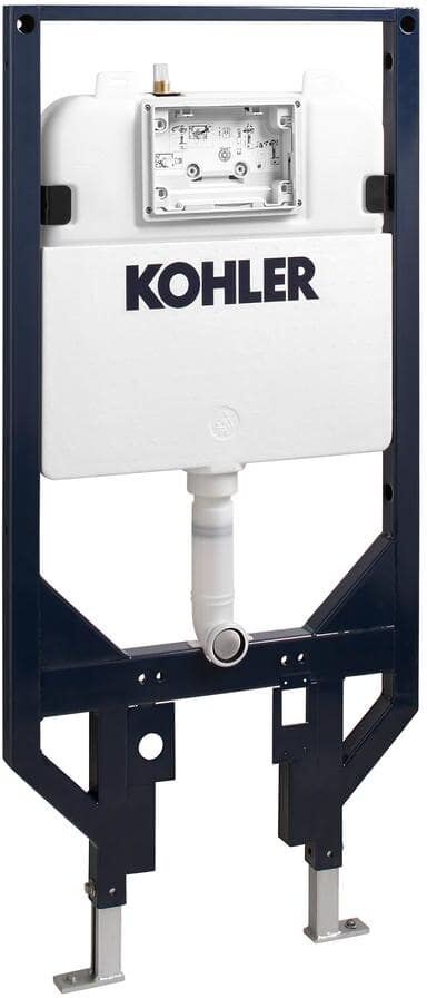 KOHLER Veil 0.8 GPF or 1.6 GPF Dual Flush In-Wall Toilet Tank and Carrier in White