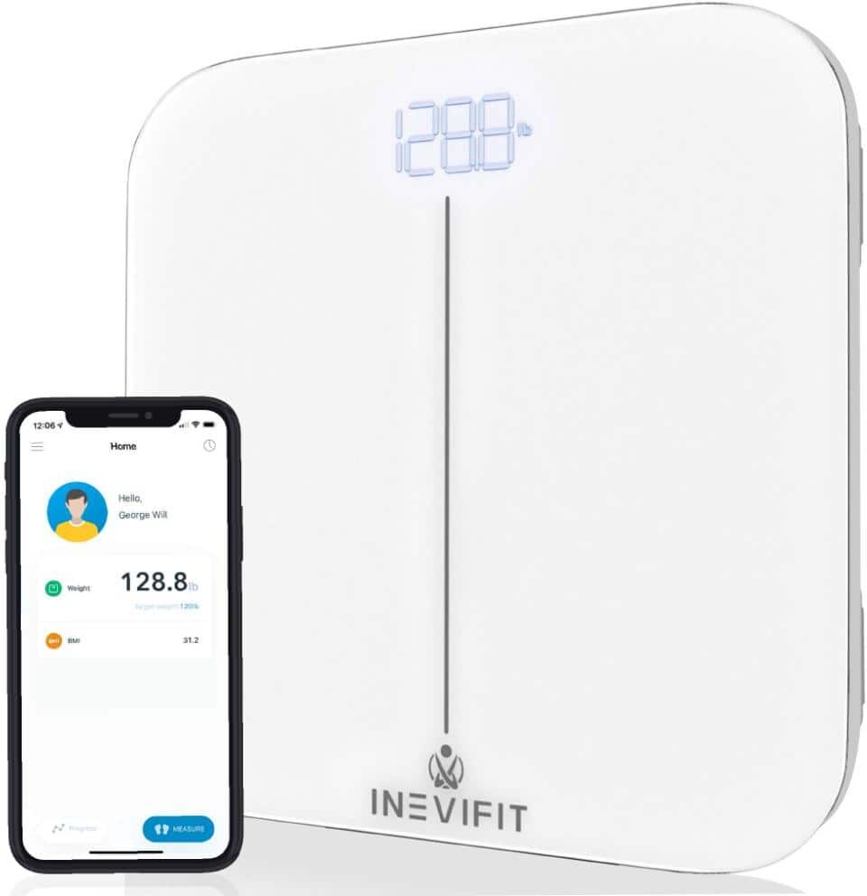 Aoibox Smart Premium Digital Bathroom Scale with App in White