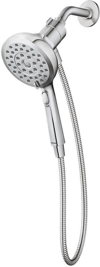 MOEN Verso with Magnetix 8-Spray Patterns with 1.75 GPM 5 in. Wall Mount Handheld Shower Head with Infiniti Dial in Chrome