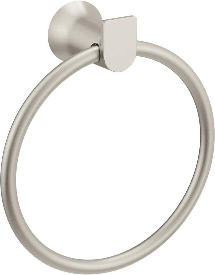 MOEN Wall Mounted Genta Towel Ring in Brushed Nickel