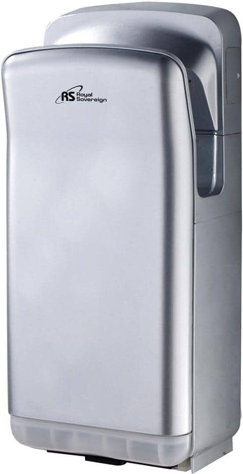 ROYAL SOVEREIGN Vertical Touchless Electric Hand Dryer in Silver