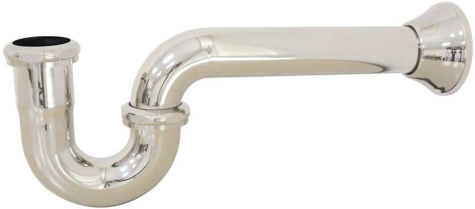 Kingston Vintage 1-1/2 in. Brass P- Trap in Polished Nickel