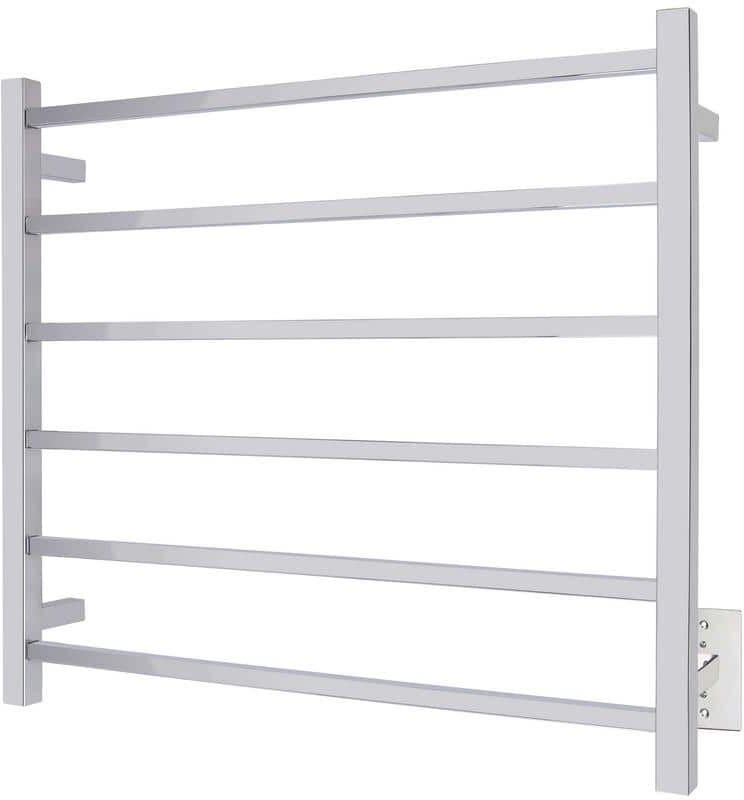 WarmlyYours Elevate Tahoe6 6-Bar Electric Towel Warmers in Polished Stainless Steel