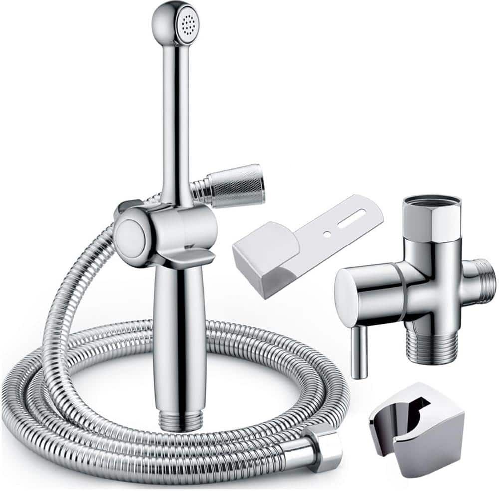 BWE Non-Electric Handheld Bidet Attachment in Chrome