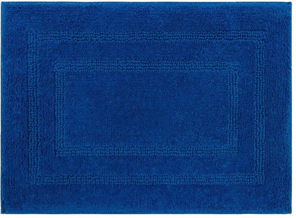 Mohawk Home Cotton Reversible Fiesta Cobalt 21 in. x 34 in. Blue Cotton Machine Washable Bath Mat