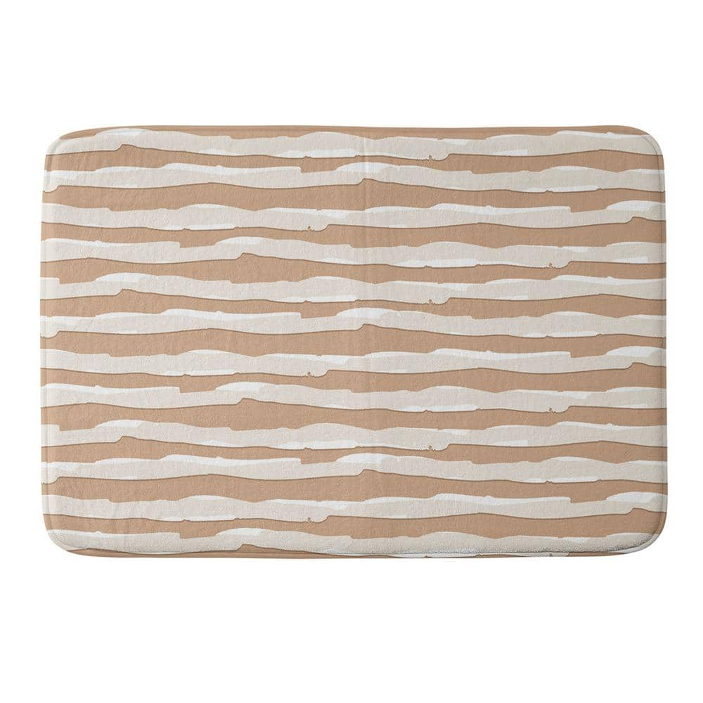 DenyDesigns. Wagner Campelo Saara 2 34 in. x 21 in. beige Memory Foam Bath Mat