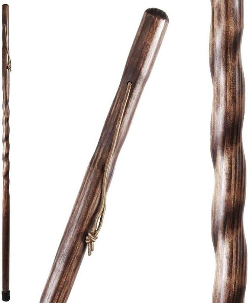 BRAZOS WALKING STICKS 55 Twisted Trail Blazer Walking Stick, Brown