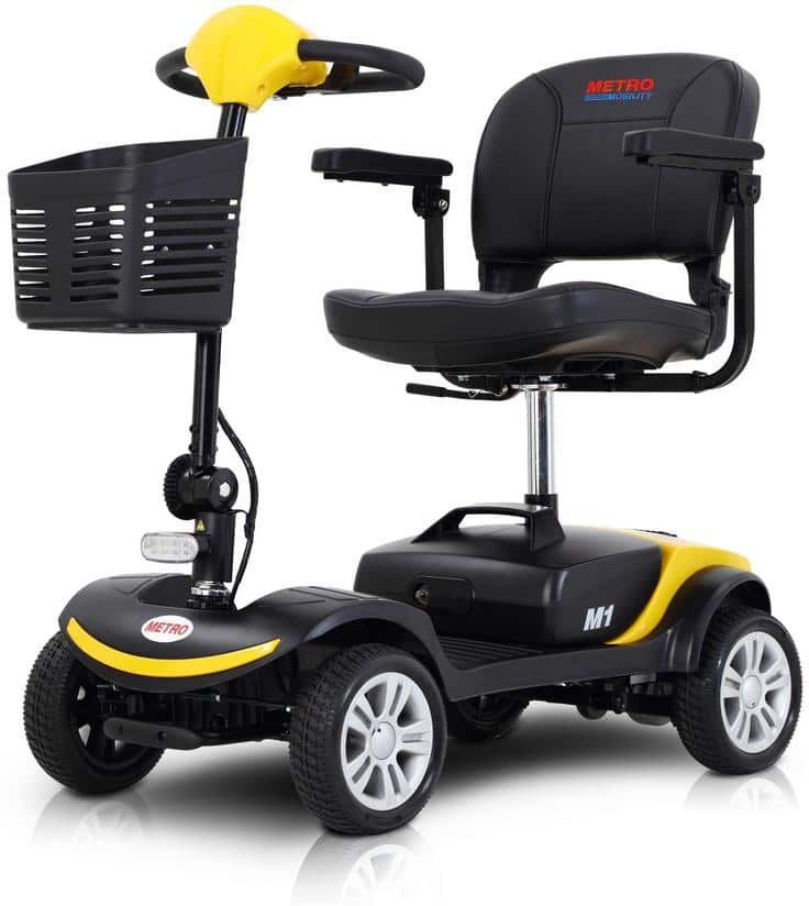 Aoibox 4-Wheel Mobility Scooter in Yellow