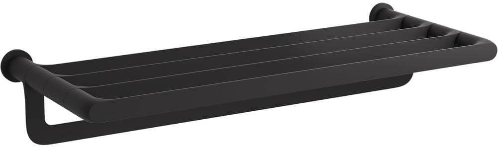 KOHLER Avid 4-Bar Hotelier Towel Rack in Matte Black