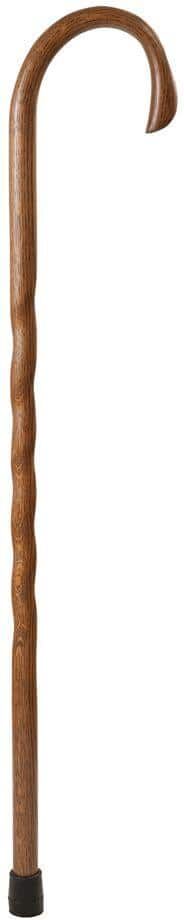 Brazos Walking Sticks 37 in. Twisted Oak Crook Neck Walking Cane