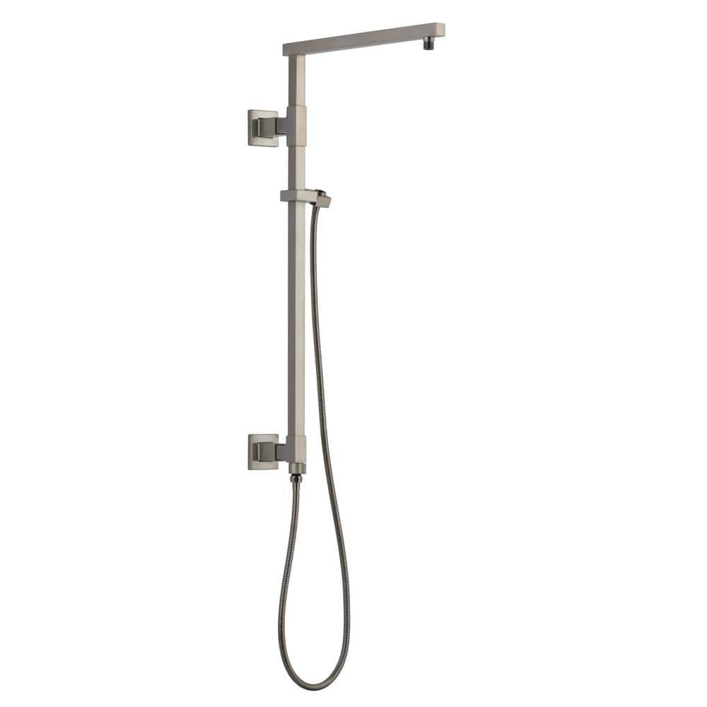 Delta Emerge Angular Modern 26 in. Column Shower Bar in Lumicoat Stainless