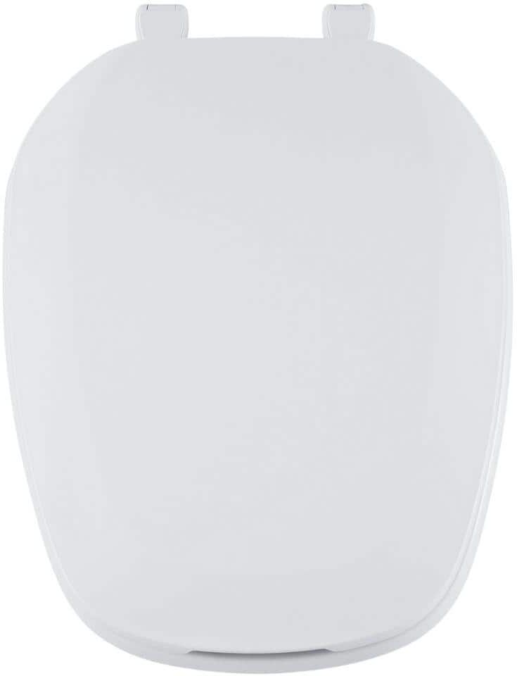 CENTOCO Eljer Emblem Elongated Square Closed Front Toilet Seat in White